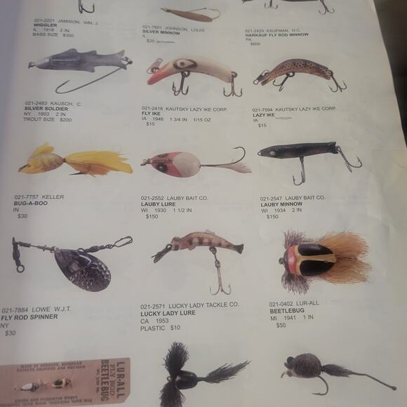 Fishing Tackle Antiques & Collectibles Vol 3 pre 1970 Karl T. White Fly fishing - Picture 5 of 11